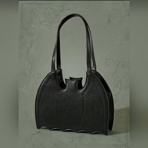 New! Vampira Bat Gothic Halloween Zipper Purse
